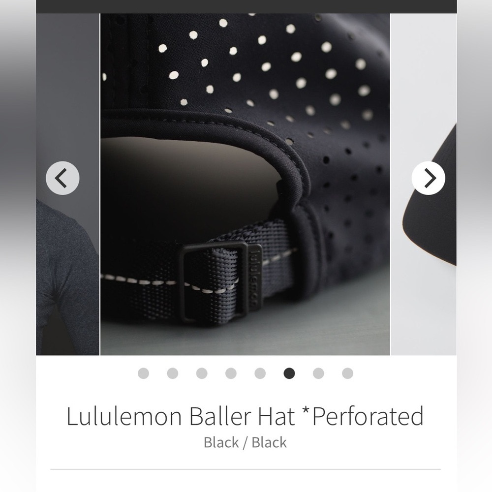 NEW Lululemon Mesh Baller Black Baseball Hat W9150S - Picture 4 of 6